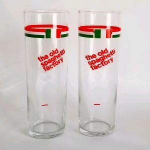 VTG Old Spaghetti Factory Tall Glasses